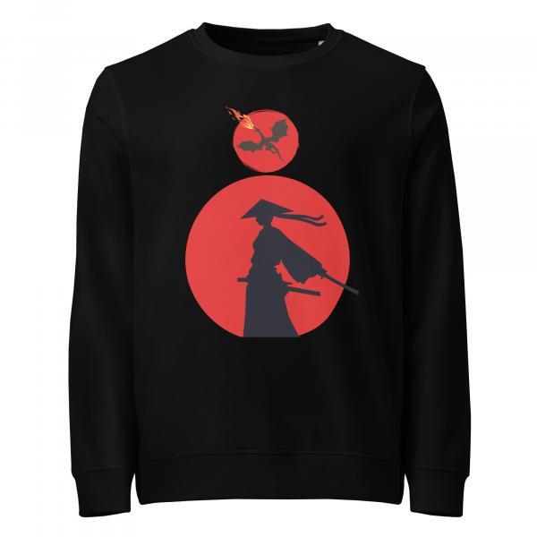 Samurai Dragon organic sweatshirt